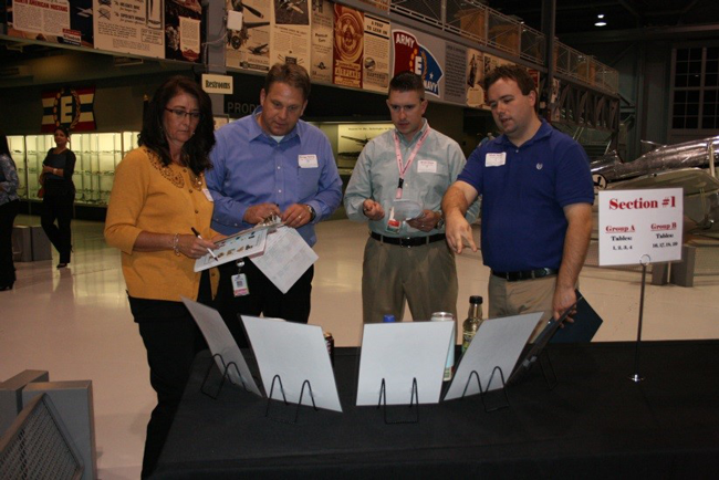 salaried group of employees collaborating